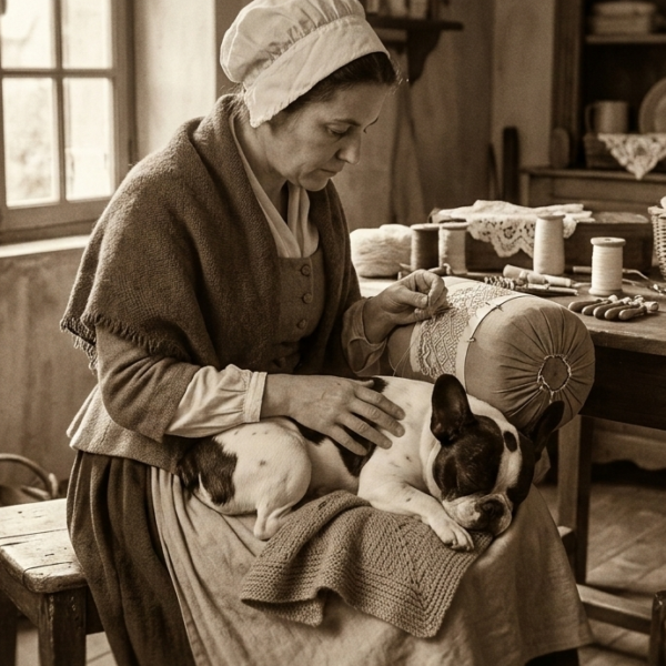 レース職人の「湯たんぽ」代わりだった