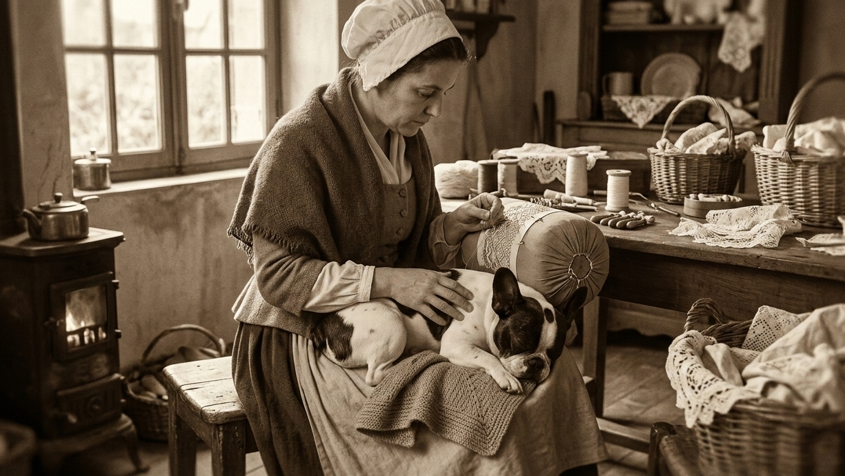 レース職人の「湯たんぽ」代わりだった
