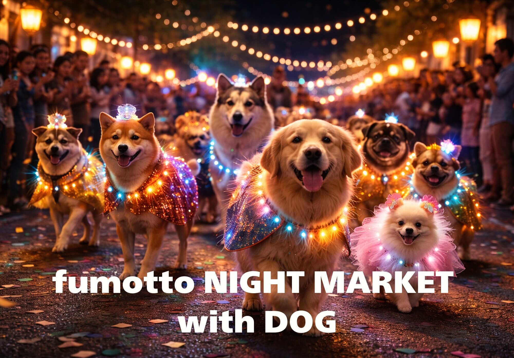 fumotto NIGHTMARKET with dog